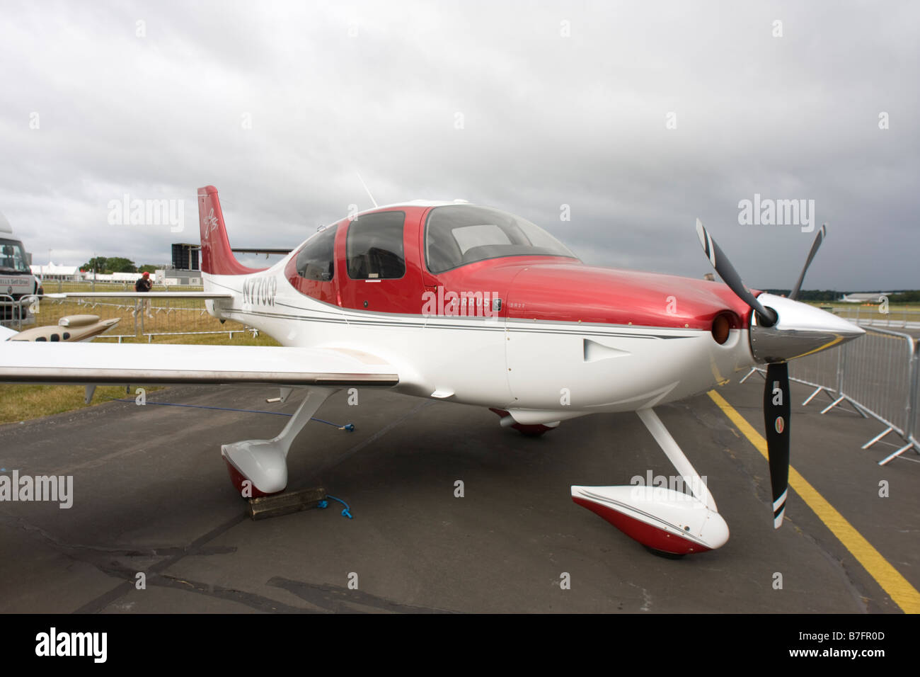 Design Cirrus SR22 Génération Tree au salon Farnborough International Airshow 2008 Banque D'Images