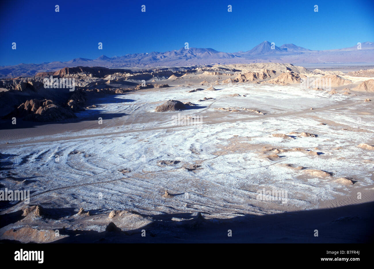 Vallée de la lune, désert d'Atacama au Chili Banque D'Images