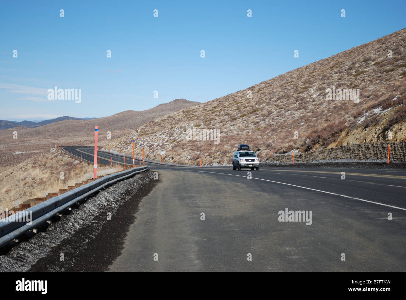 US Highway 395 entre Bridgeport et Lee Vining California Banque D'Images