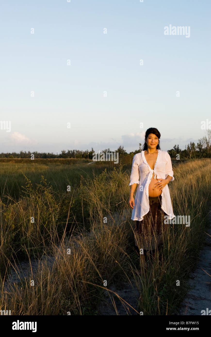 L'analyse prénatale dans Everglades, portrait de vie Banque D'Images