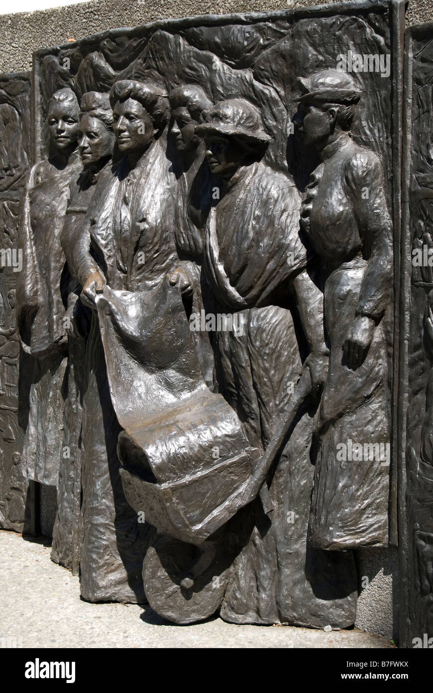 Kate Sheppard suffragettes National Memorial, Oxford Terrace, Christchurch, Canterbury, Nouvelle-Zélande Banque D'Images