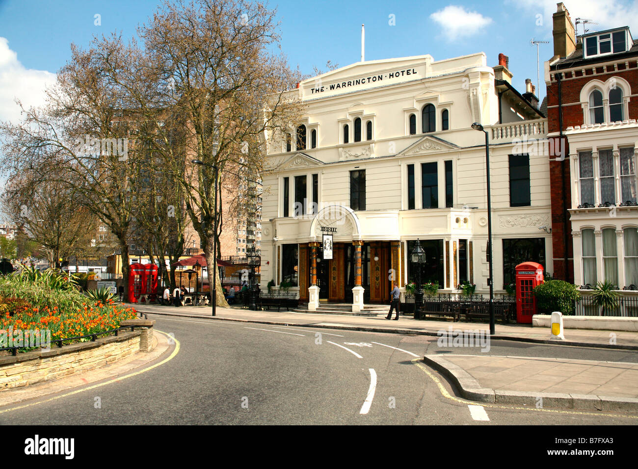 La propriété de Gordon Ramsay Restaurant et pub de Warrington, Maida Vale, à Londres Banque D'Images