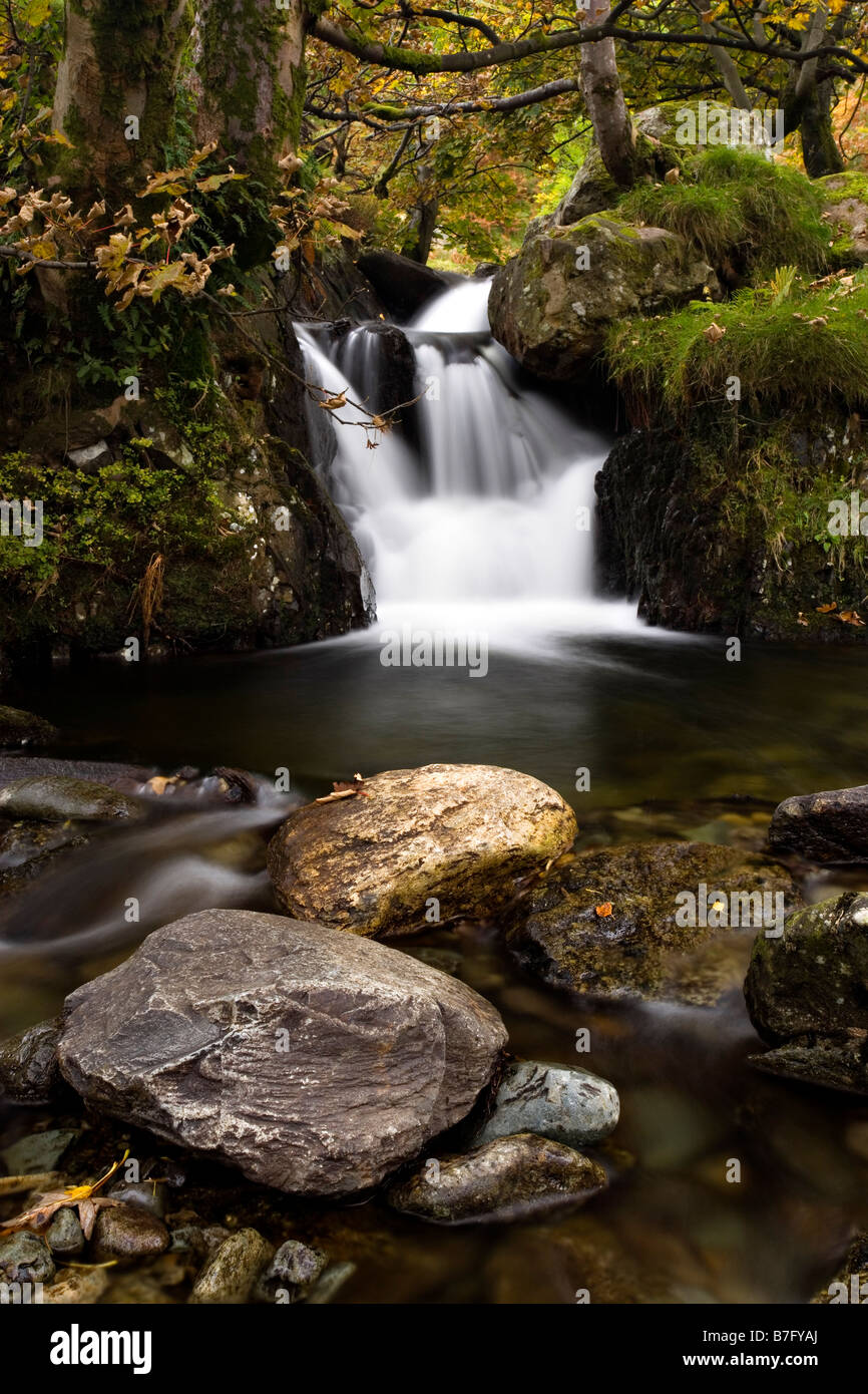 Cascade de Haweswater, Lake District Banque D'Images