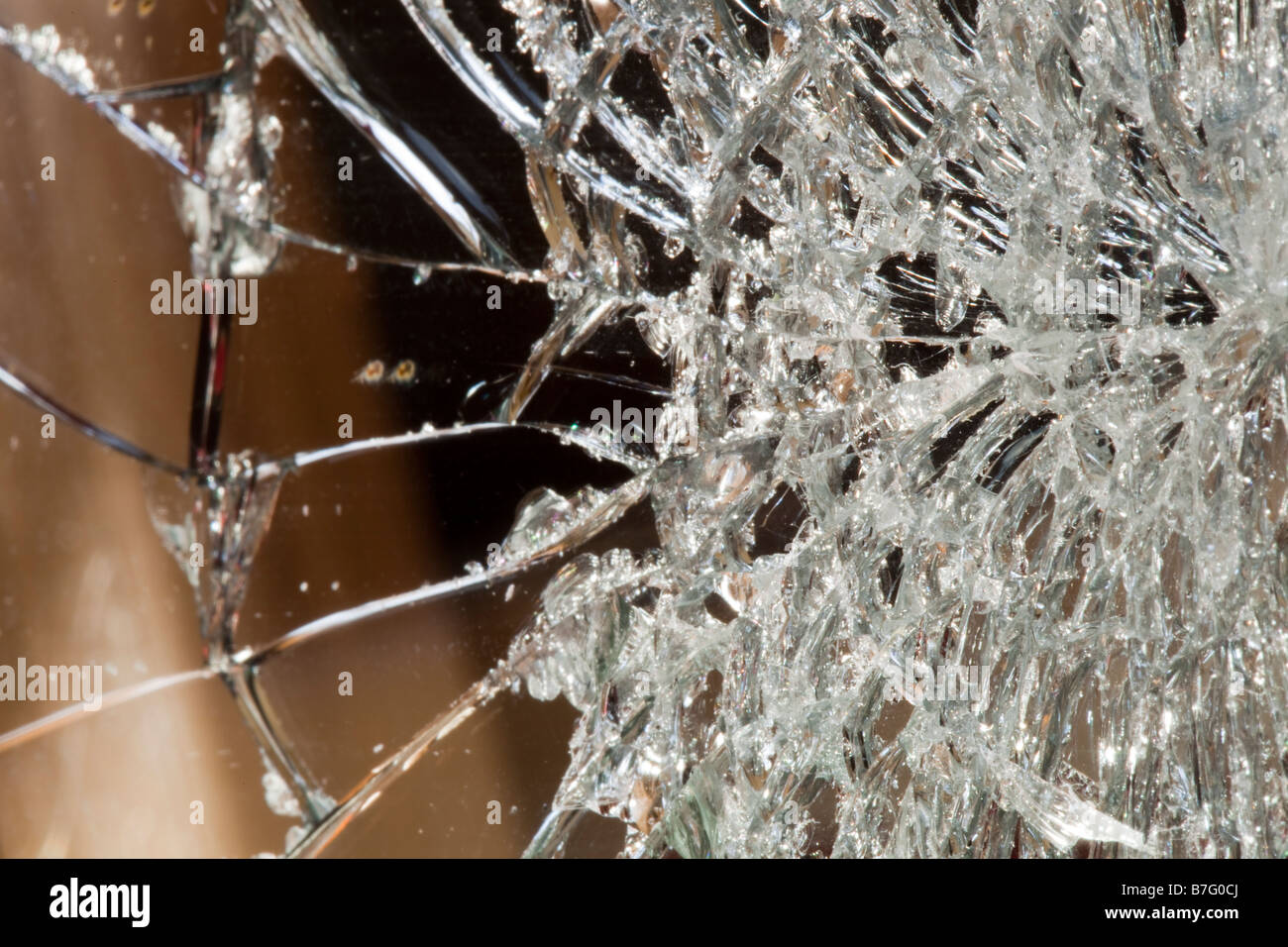 Un miroir brisé Banque D'Images