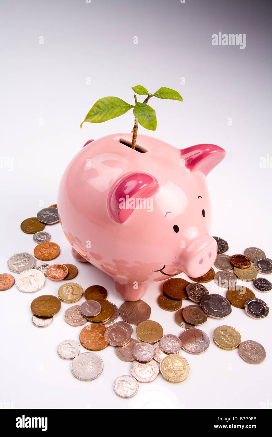 Signes de reprise financière Banque D'Images