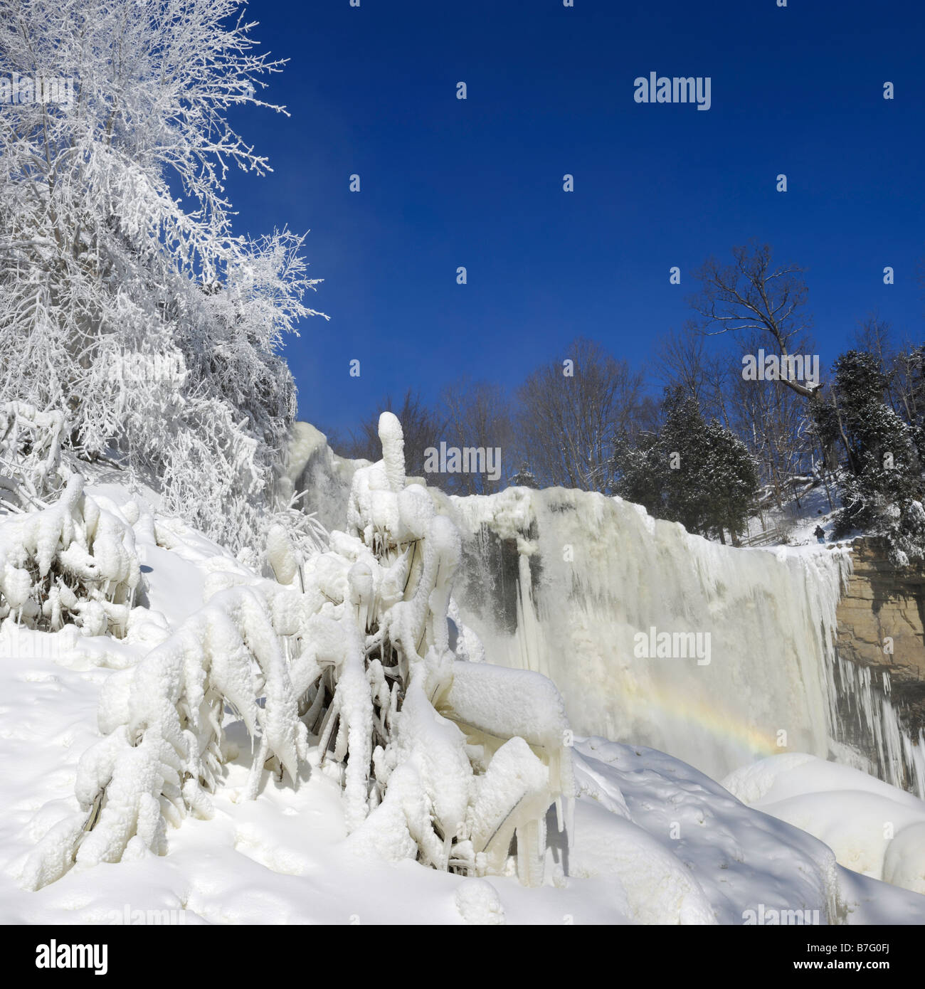 Beaux paysages d'hiver Banque D'Images