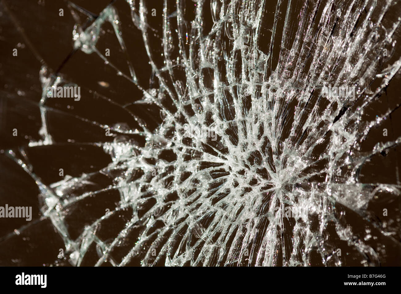 Un miroir brisé Banque D'Images