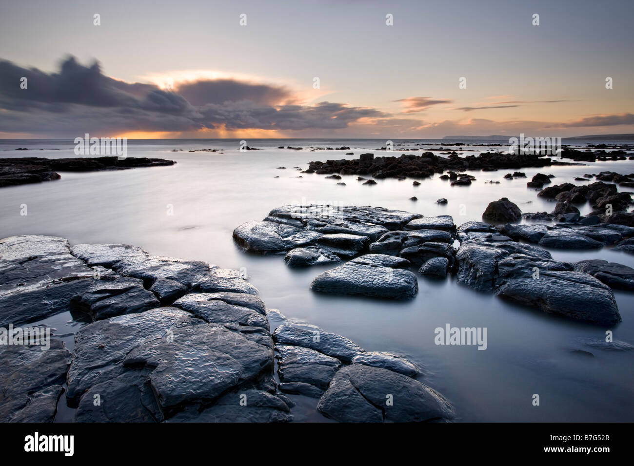 La localité de soleil à Bay, île de Wight Banque D'Images