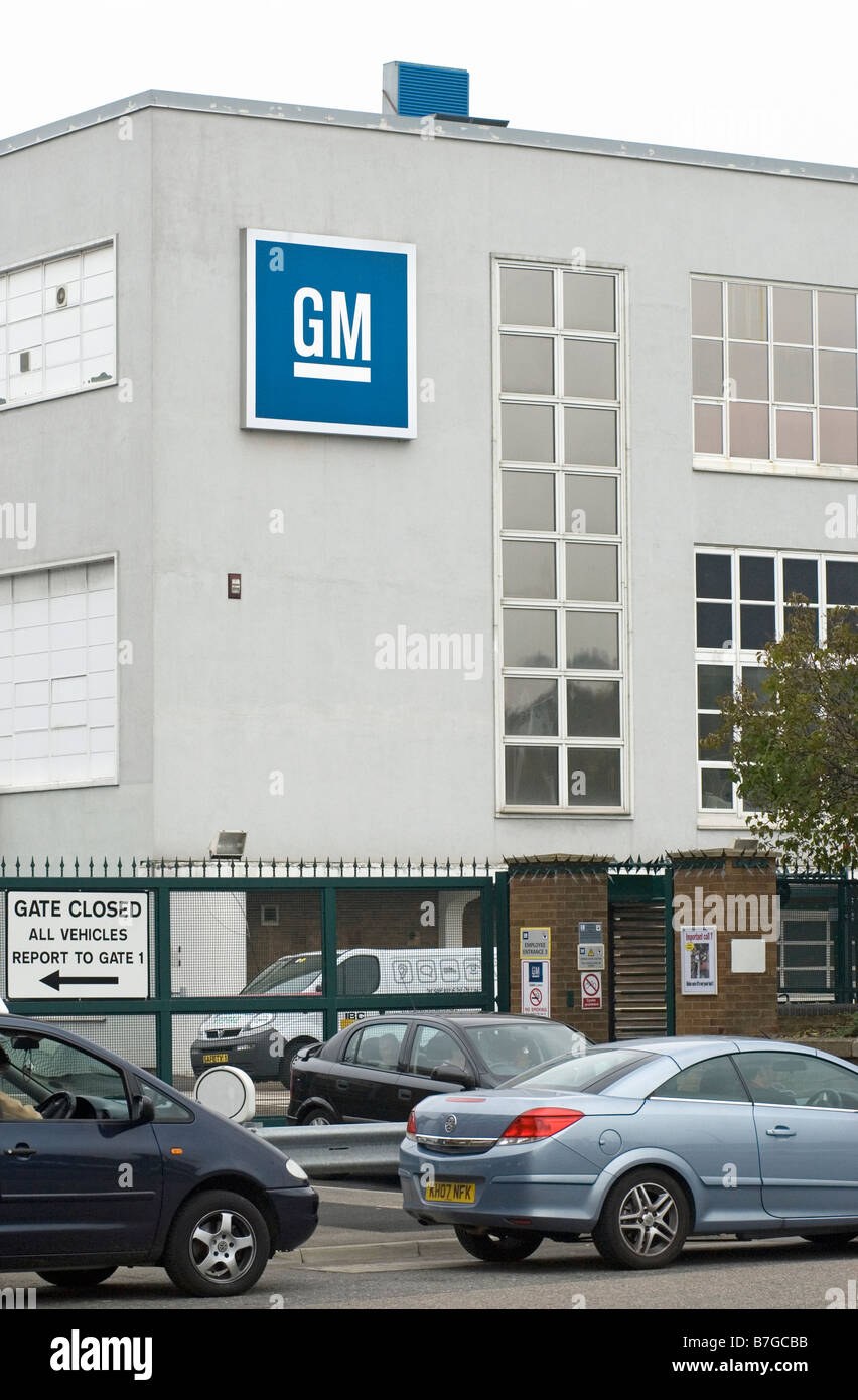 L'usine de GM Vauxhall à Luton Bedfordshire UK Banque D'Images