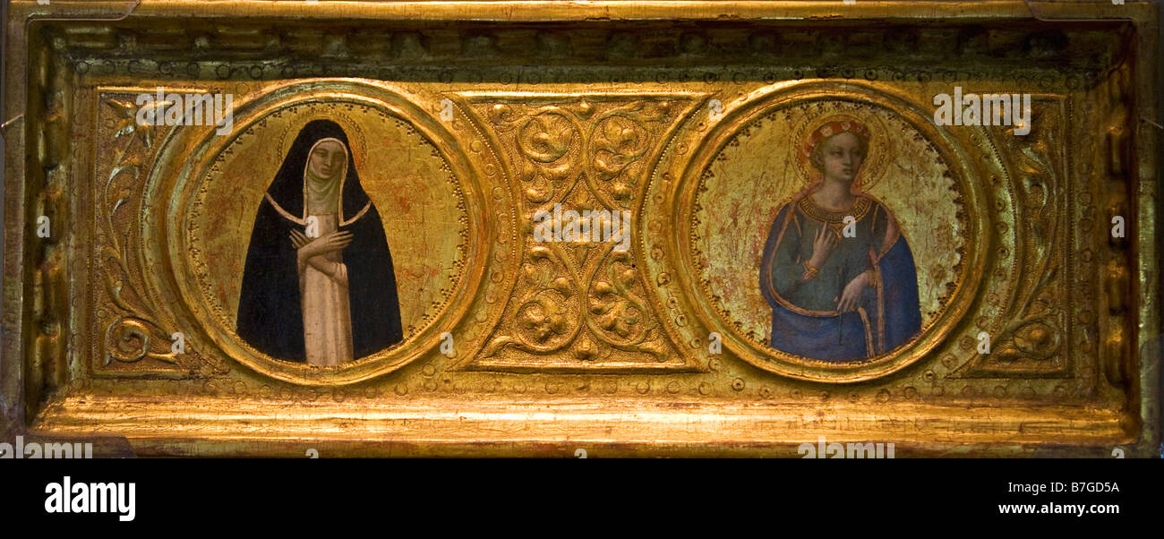 Détail de l'homme des douleurs avec les Saints par Fra Angelico vers 1422 Courtauld Institute Galleries London England UK Royaume-Uni GB Banque D'Images