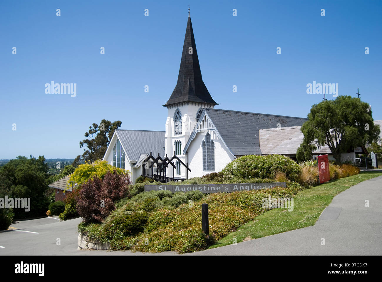 L'église anglicane Saint Augustin, Cracroft Terrasse, collines Cashmere, Cashmere, Christchurch, Canterbury, Nouvelle-Zélande Banque D'Images