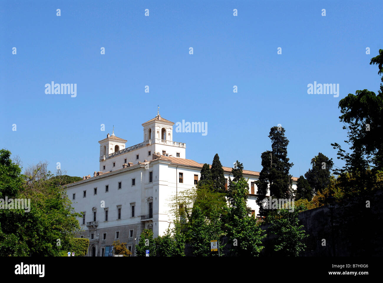 Villa Medicis Roma Italie Banque D'Images