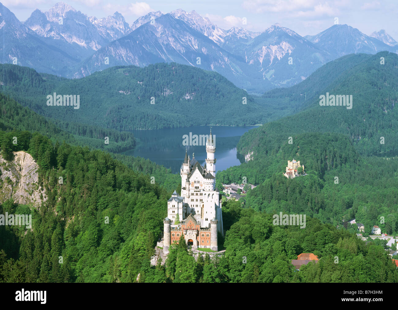 Le château de Neuschwanstein Banque D'Images