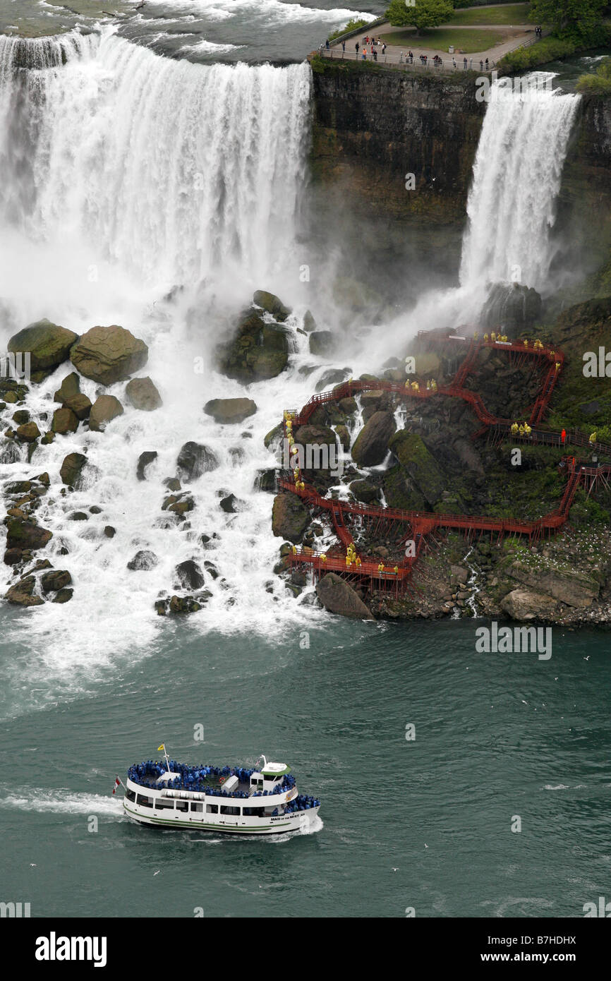 Maid de la Brume Voile, Niagara Falls, Canada & USA Border Banque D'Images
