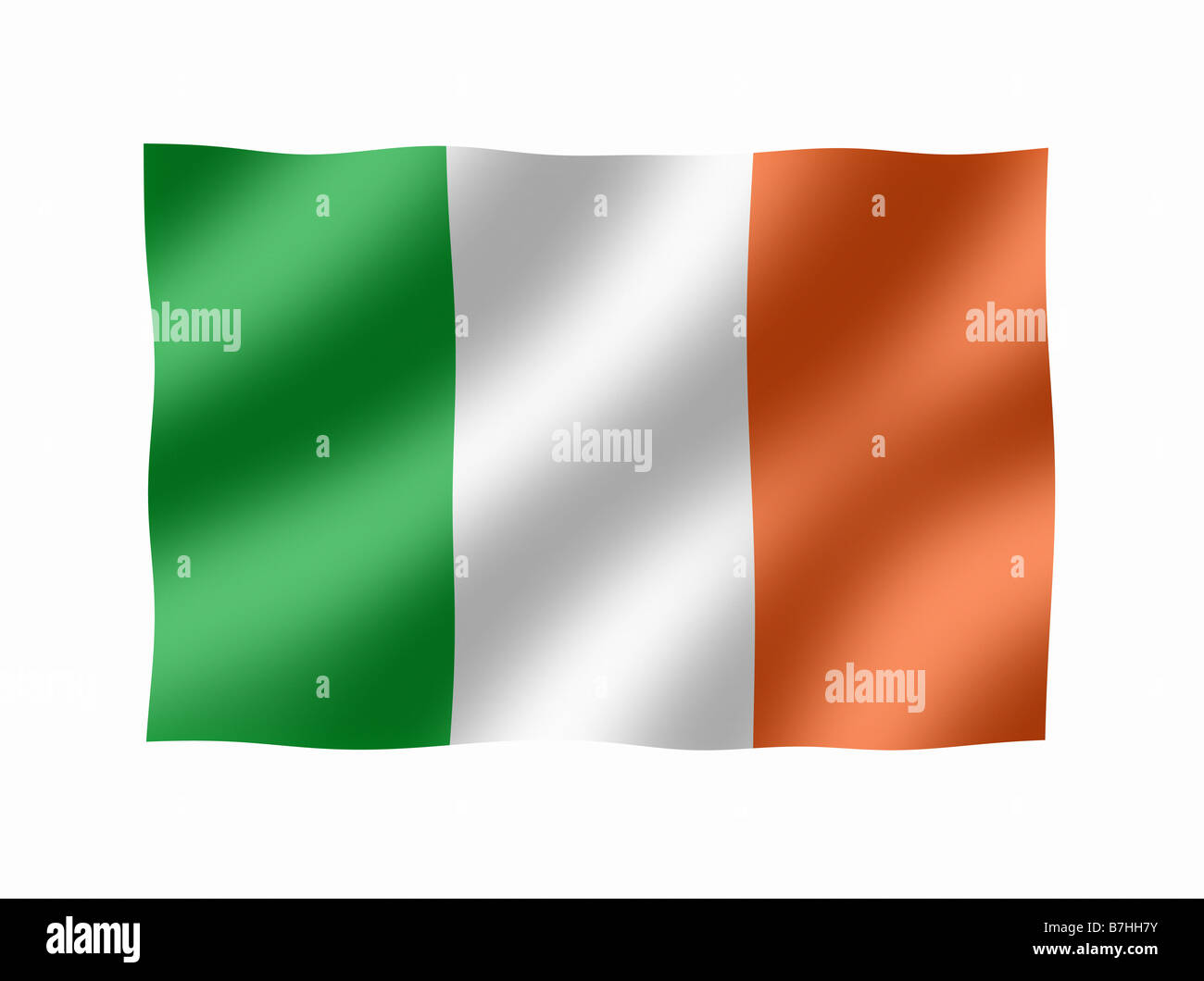 Drapeau national irlandais Irlande Banque D'Images