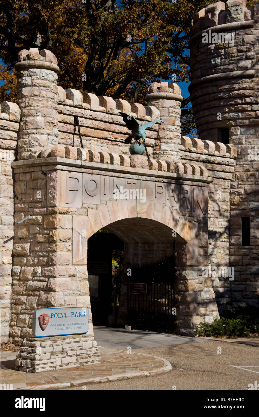 Point Park sur Lookout Mountain West Virginia Banque D'Images