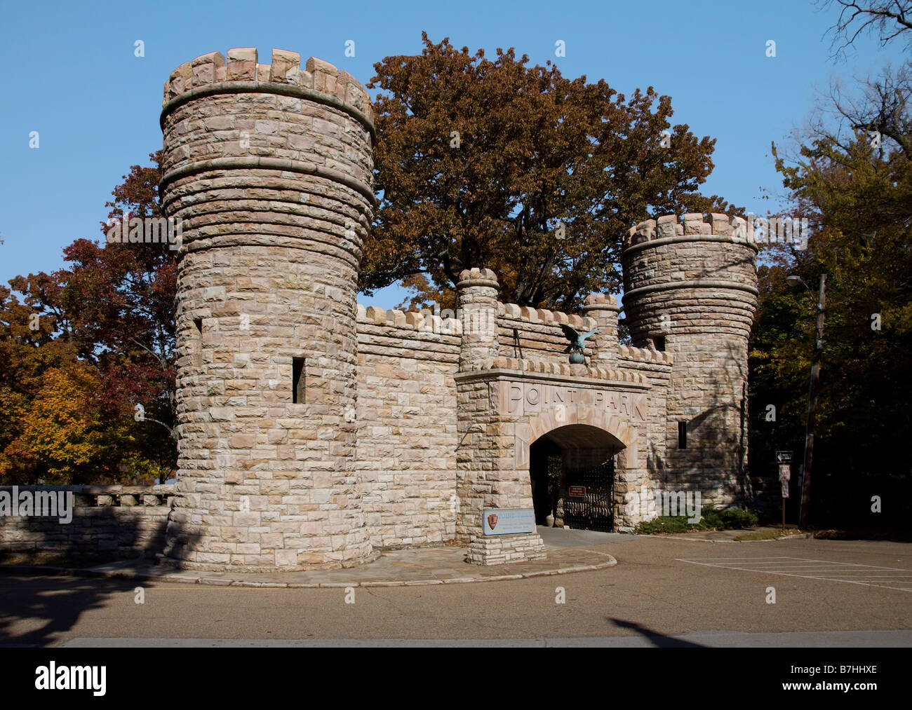 Point Park sur Lookout Mountain West Virginia Banque D'Images