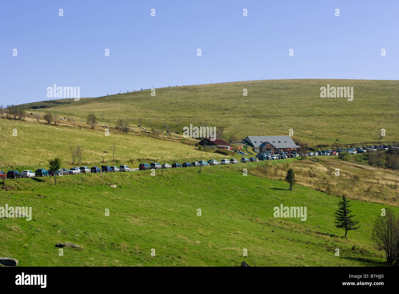 Le chemin de la Place Vendôme c'est la troisième plus haute montagne dans les Vosges avec 1363 m Banque D'Images