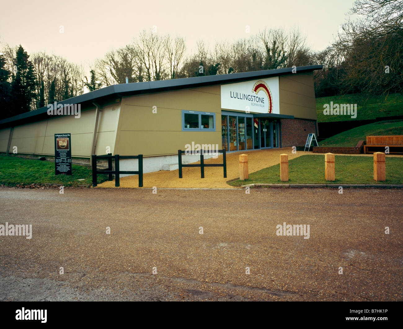 Lullingstone Roman Villa. Farningham, Kent, Angleterre, Royaume-Uni. Banque D'Images