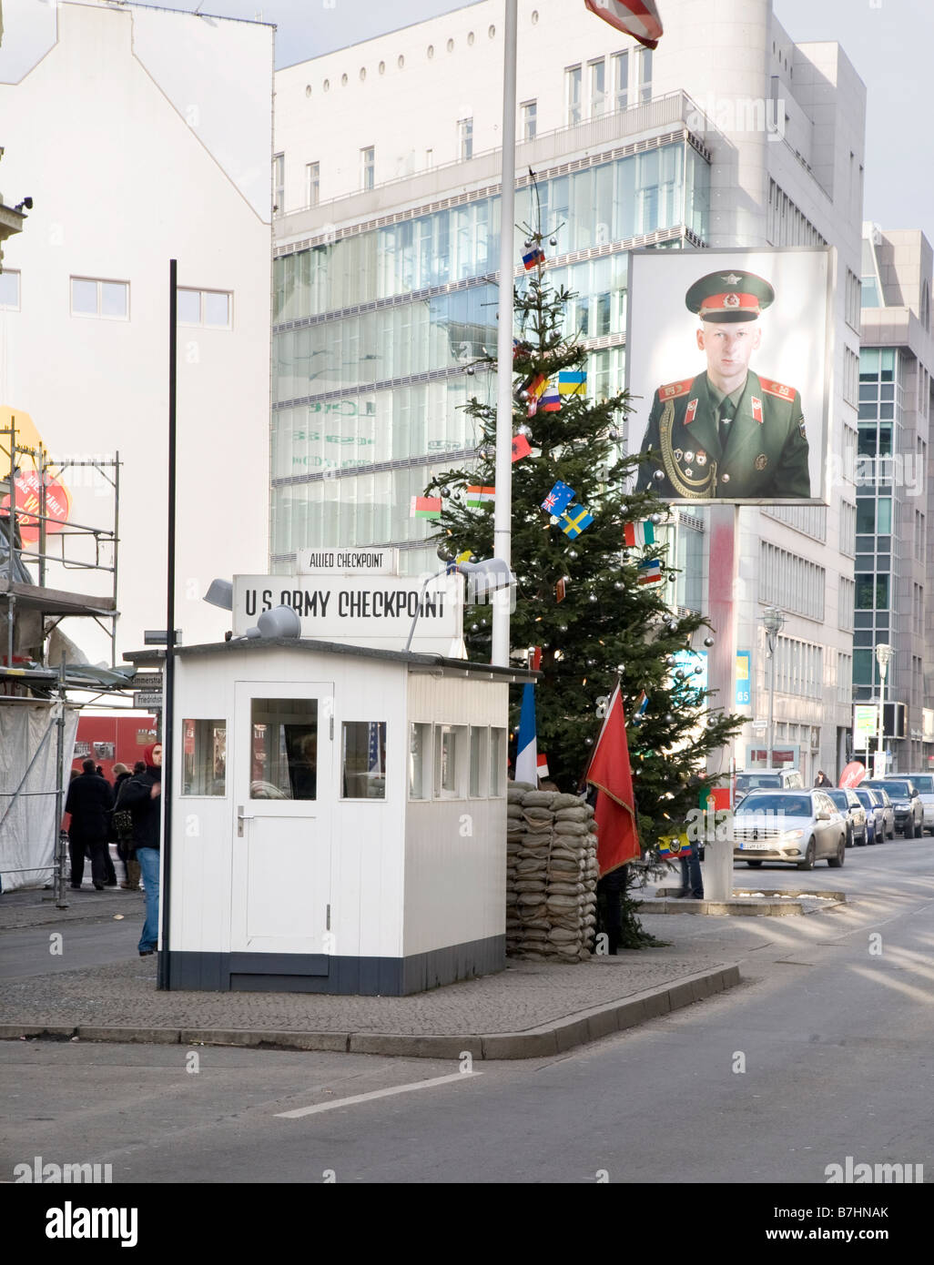 Berlin Checkpoint Charlie Banque D'Images