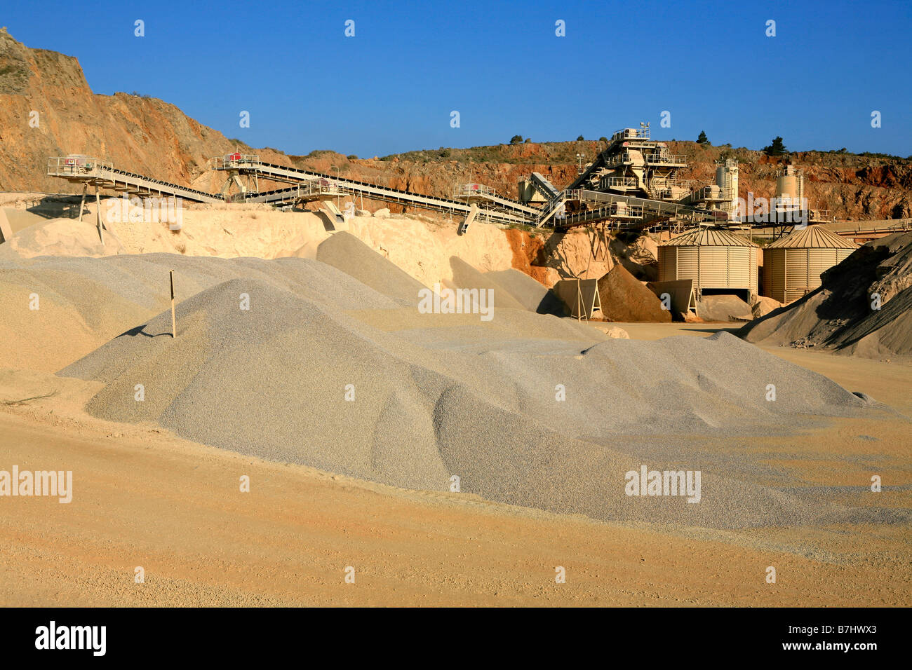 Usine de ciment en Aude, France Banque D'Images