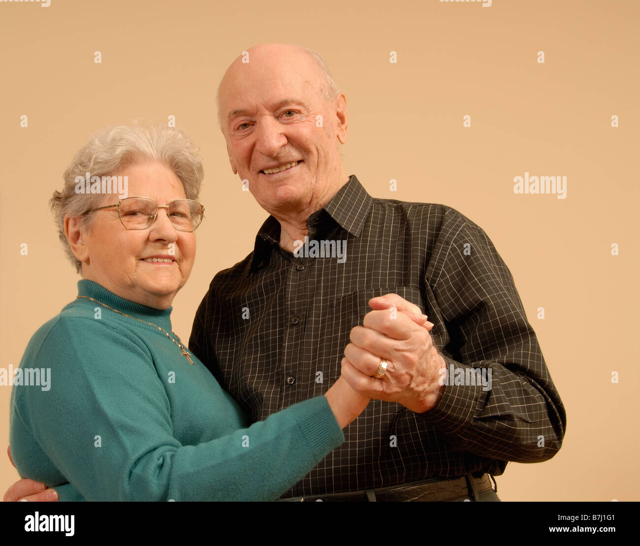 Senior Couple Dancing, Regina, Saskatchewan Banque D'Images