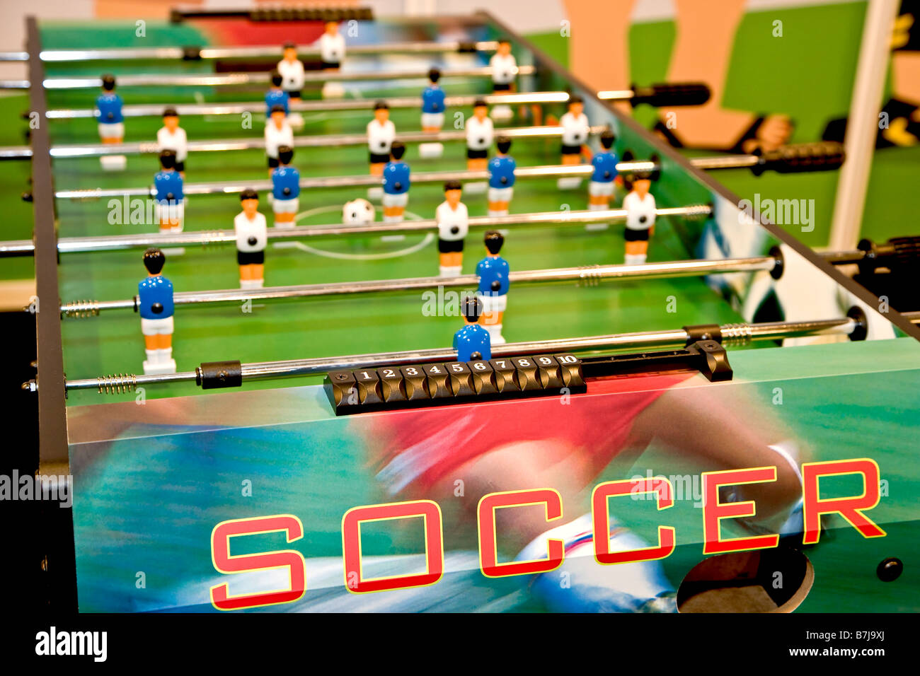 Jeu de football de table Banque D'Images
