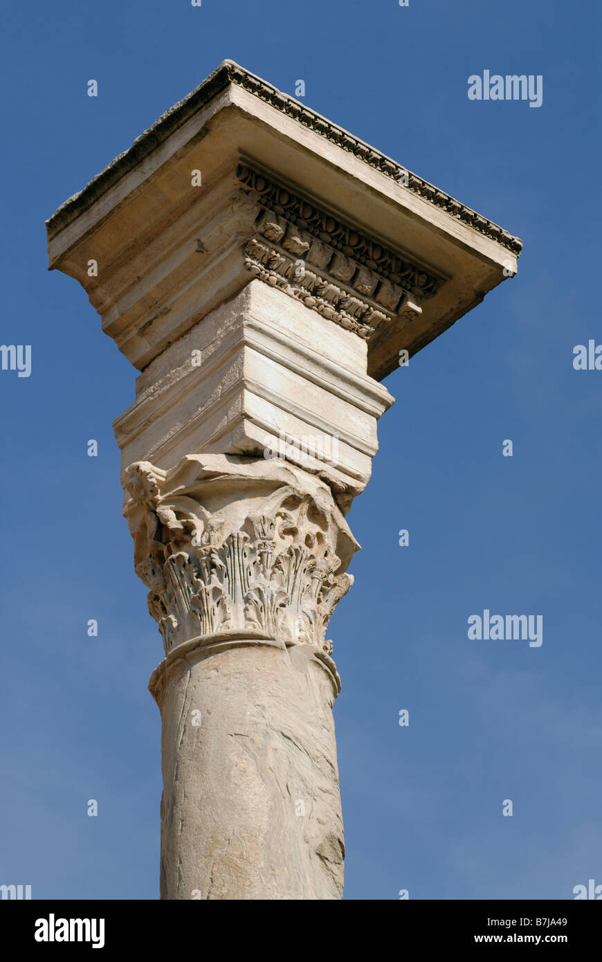 Colonne d'corinthium Forum Romain Rome Italie Banque D'Images