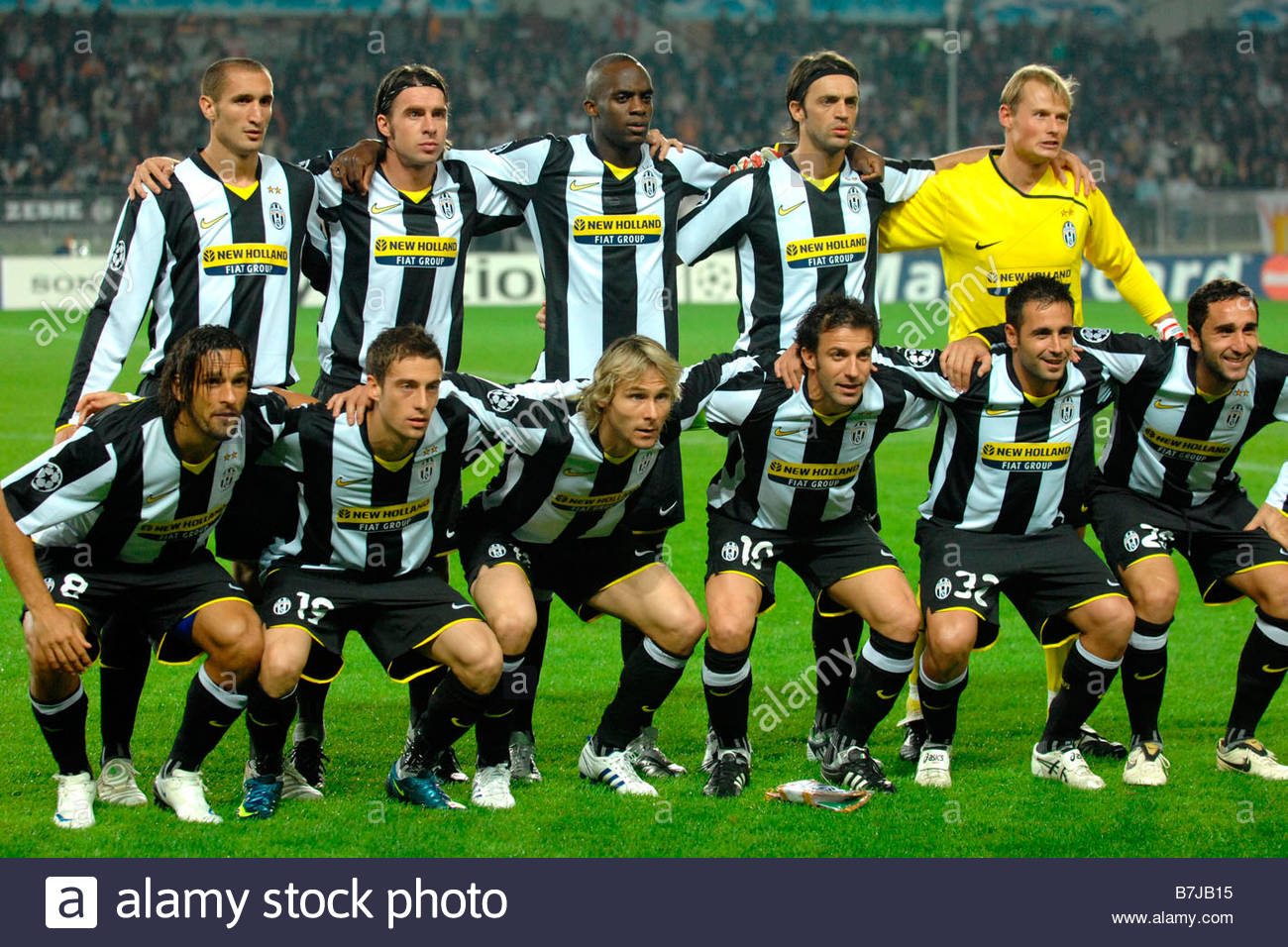 L Equipe De La Juventus De Turin 21 10 2008 La Ligue Des Champions De Football 2008 2009 Juventus Real Madrid 2 1 Photo Paolo Bona Markanews Photo Stock Alamy