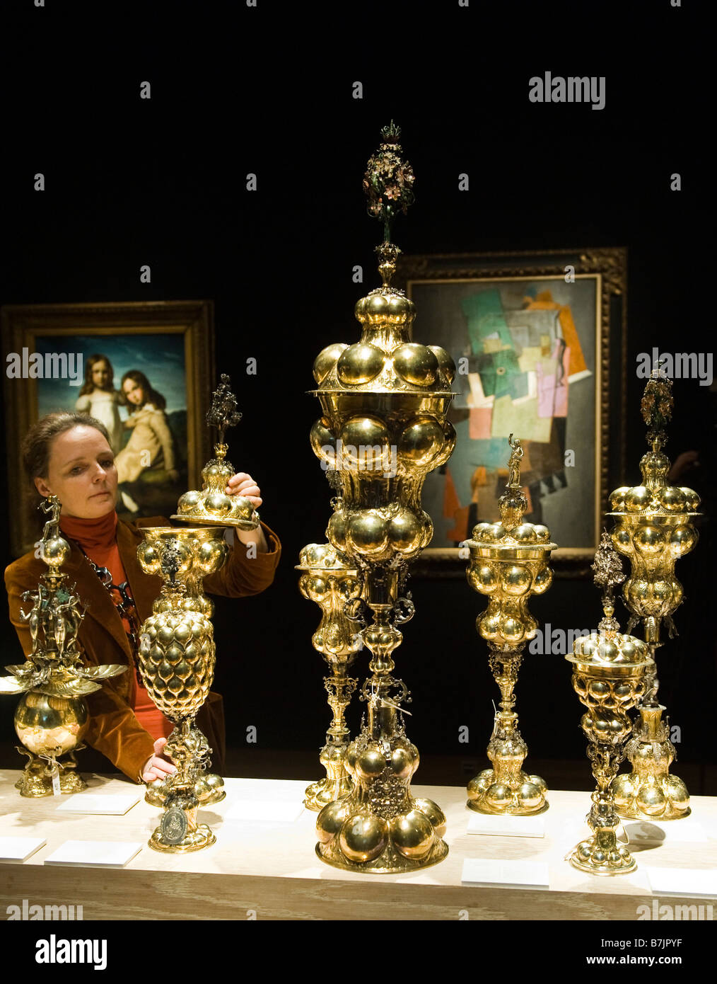 Bodendick fontaines de table de la marque Yves Saint Laurent et Pierre Berge' Collection at Christie's Londres, Banque D'Images