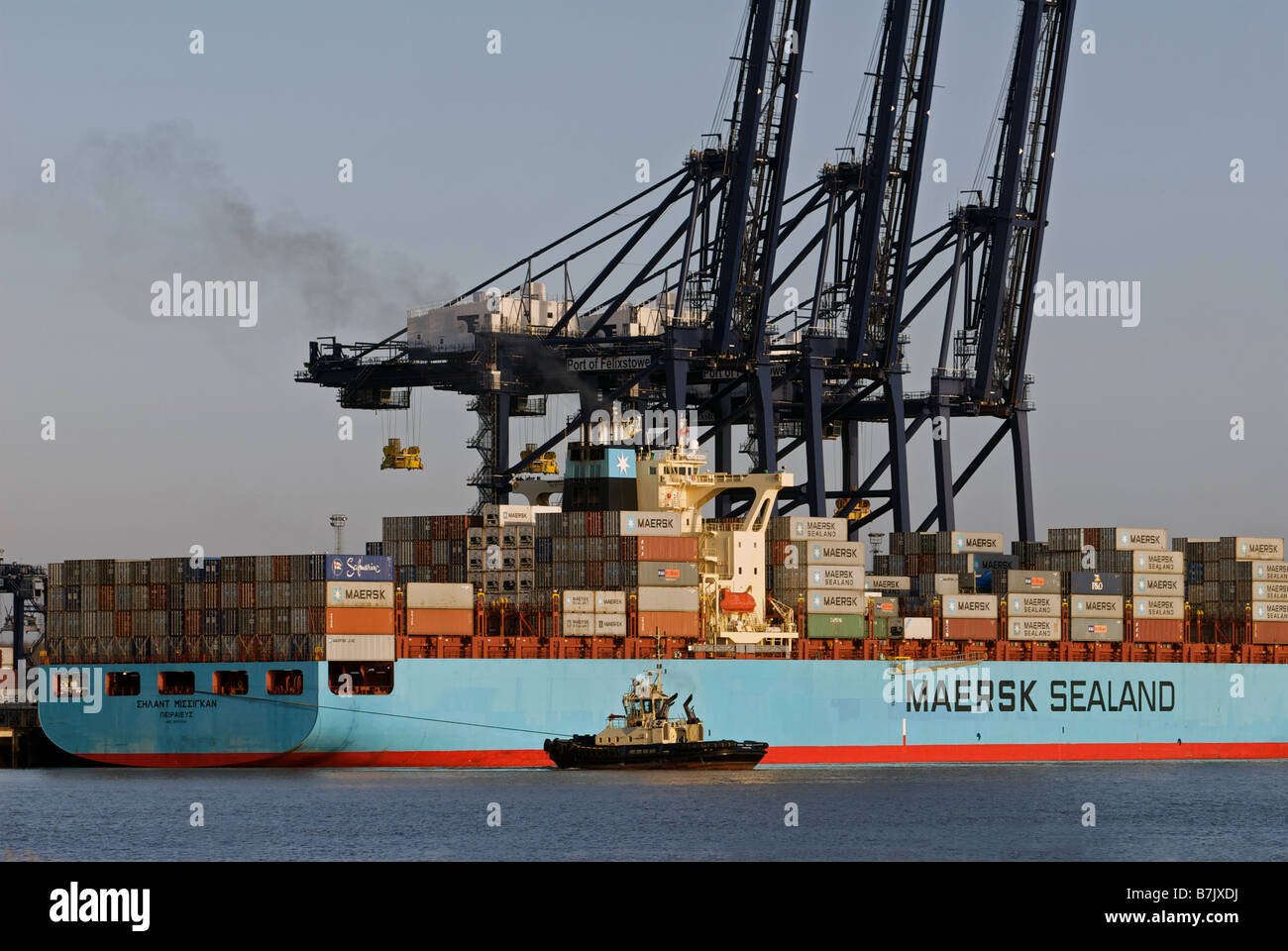 Maersk sealand cargo ship Banque de photographies et d’images à haute