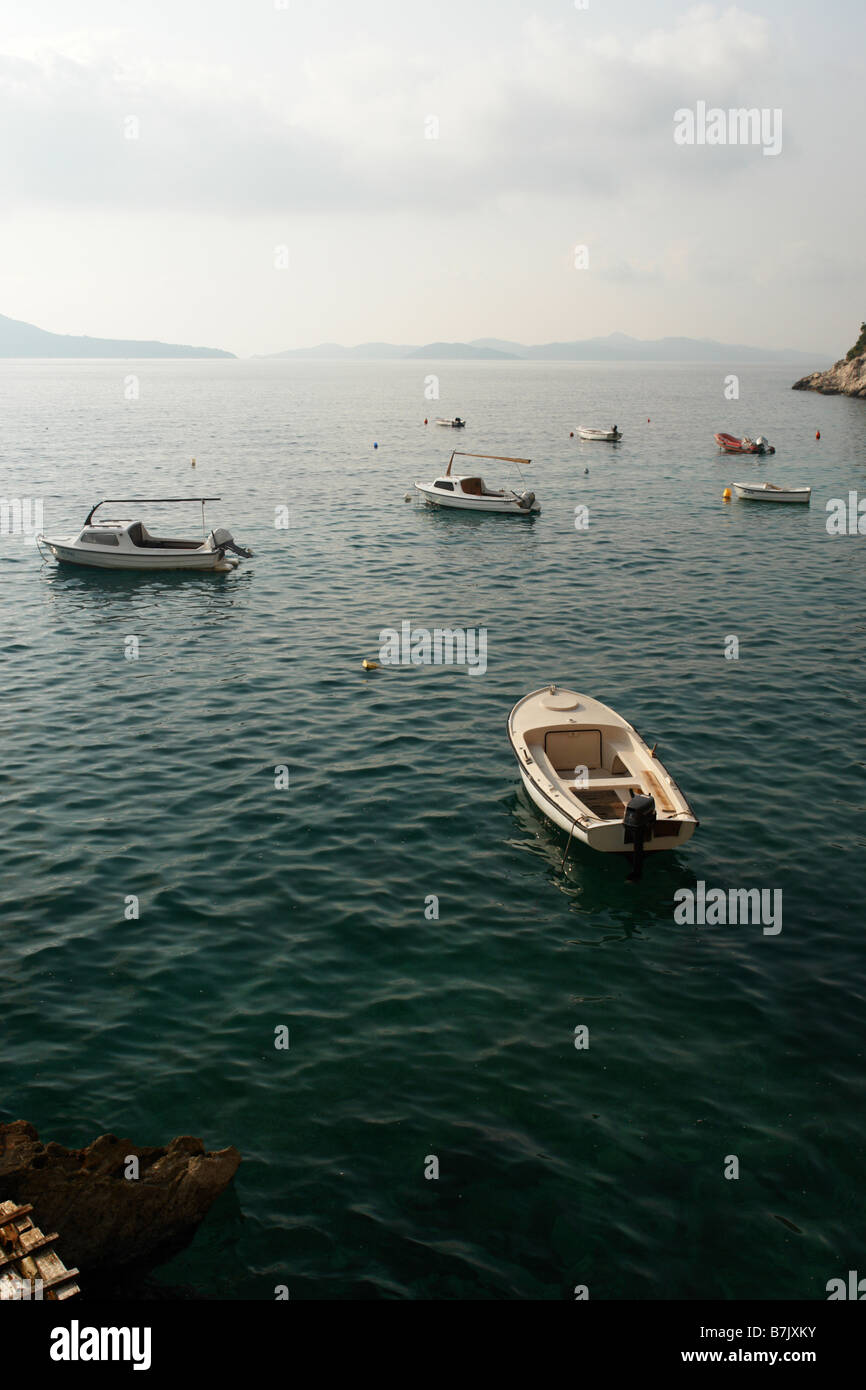 Un bateau dans l'Adria Croatie Banque D'Images