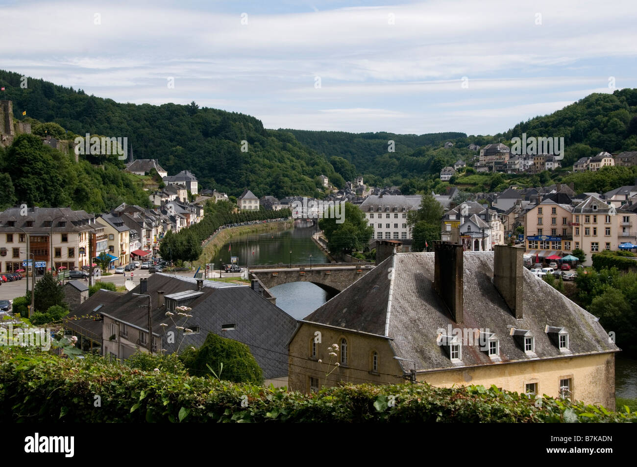 Vue pittoresque de Bouillon Ardennes Belgique Province de Luxembourg Banque D'Images