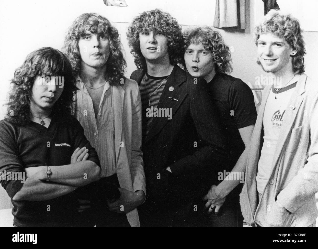 DEF LEPPARD - groupe de Heavy Metal britannique de 1984. Photo Laurens van Houten Banque D'Images