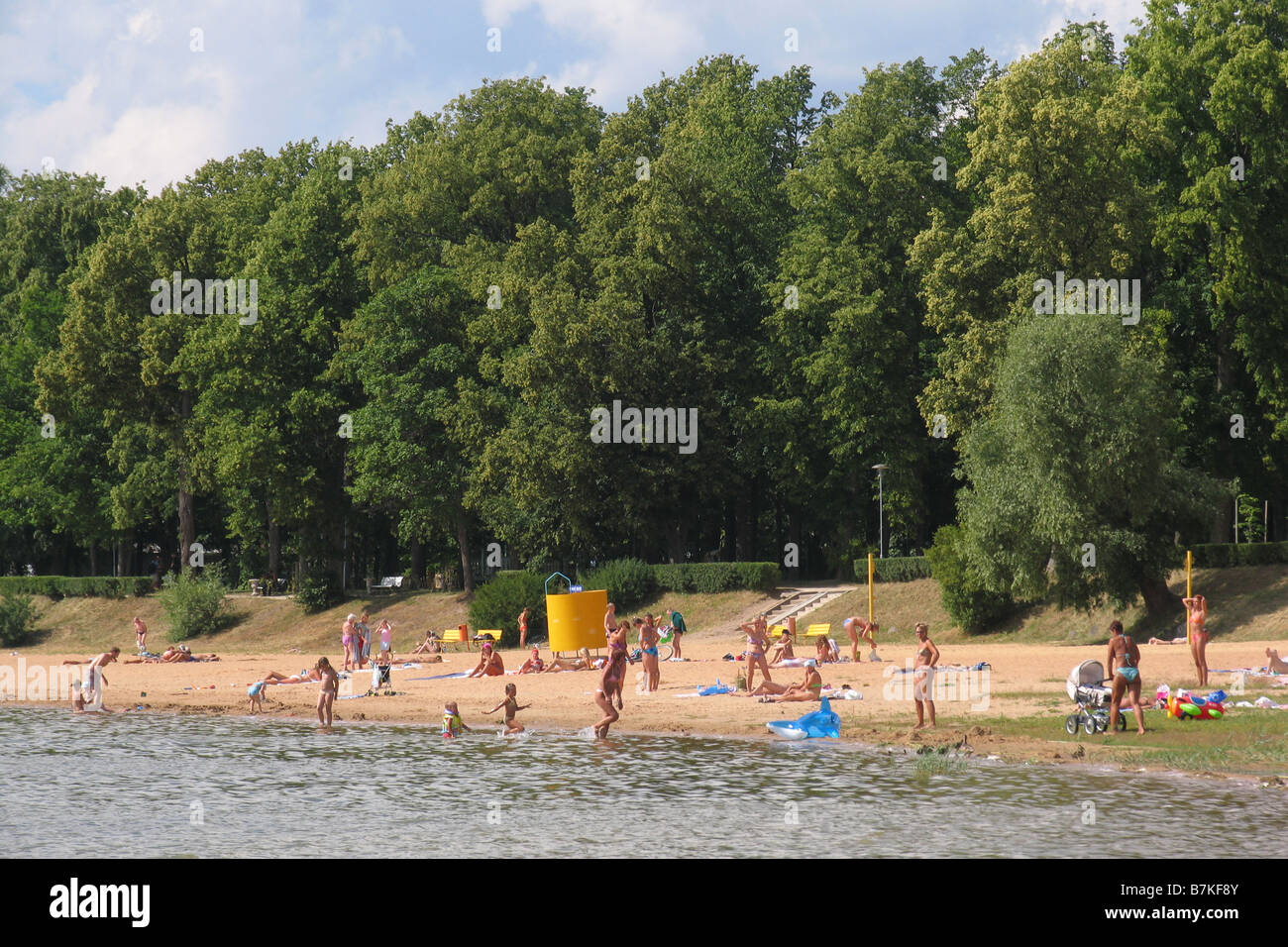 Set Beach Võru Estonie Europe Banque D'Images