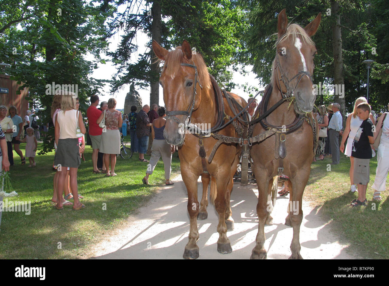 Folk Festival à Võru Estonie Europe Banque D'Images