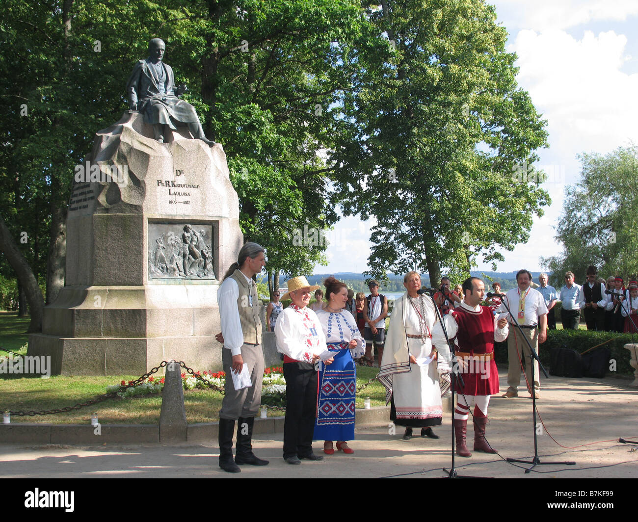 Folk Festival à Võru Estonie Europe Banque D'Images