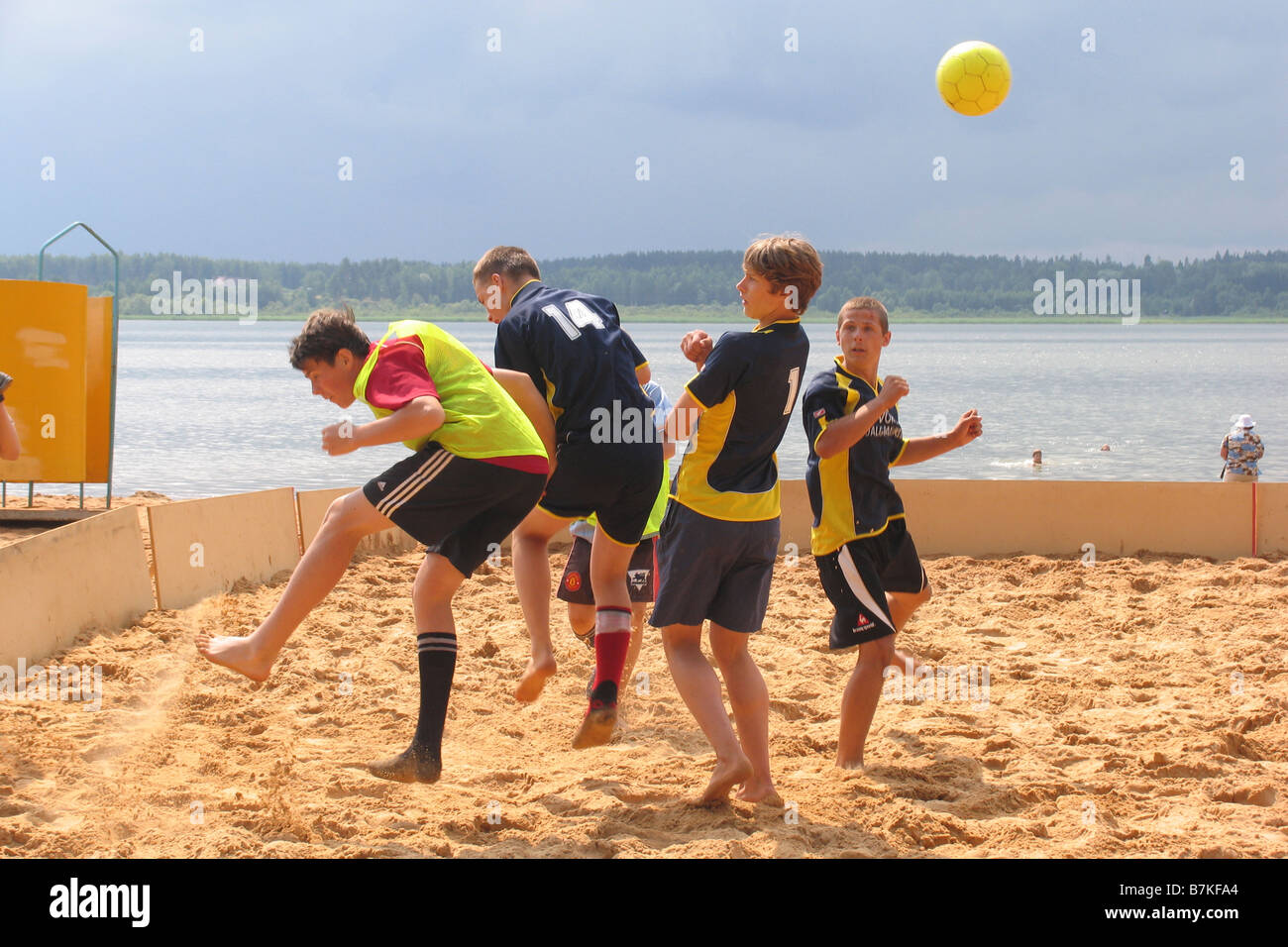 Set Beach Võru Estonie Europe Banque D'Images