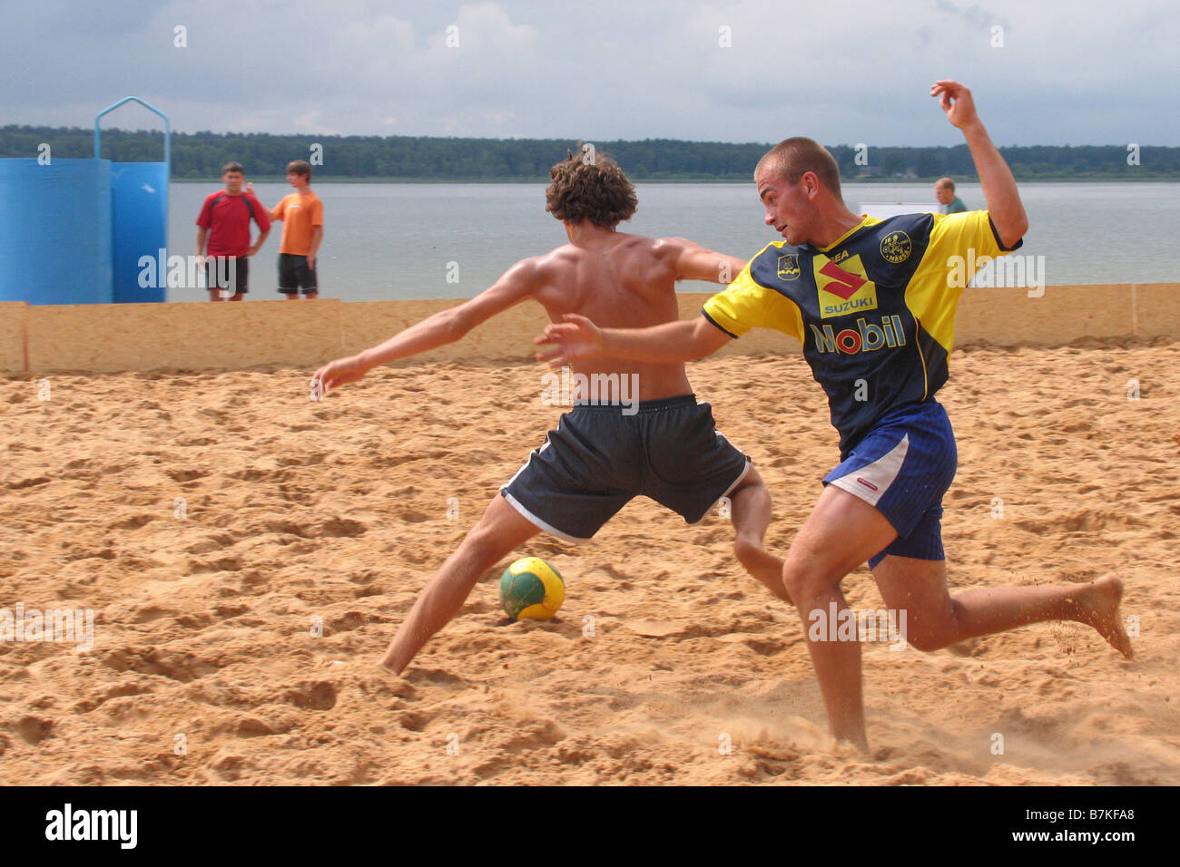 Set Beach Võru Estonie Europe Banque D'Images