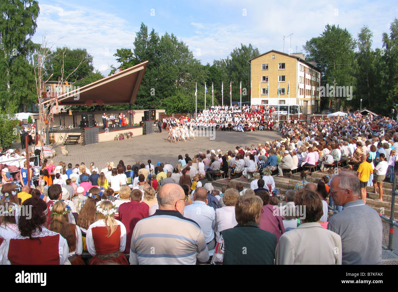 Folk Festival à Võru Estonie Europe Banque D'Images