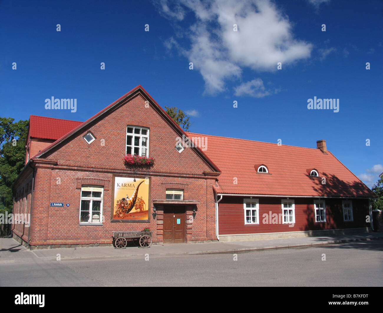 Boutique d'antiquités à Võru Estonie Europe Banque D'Images