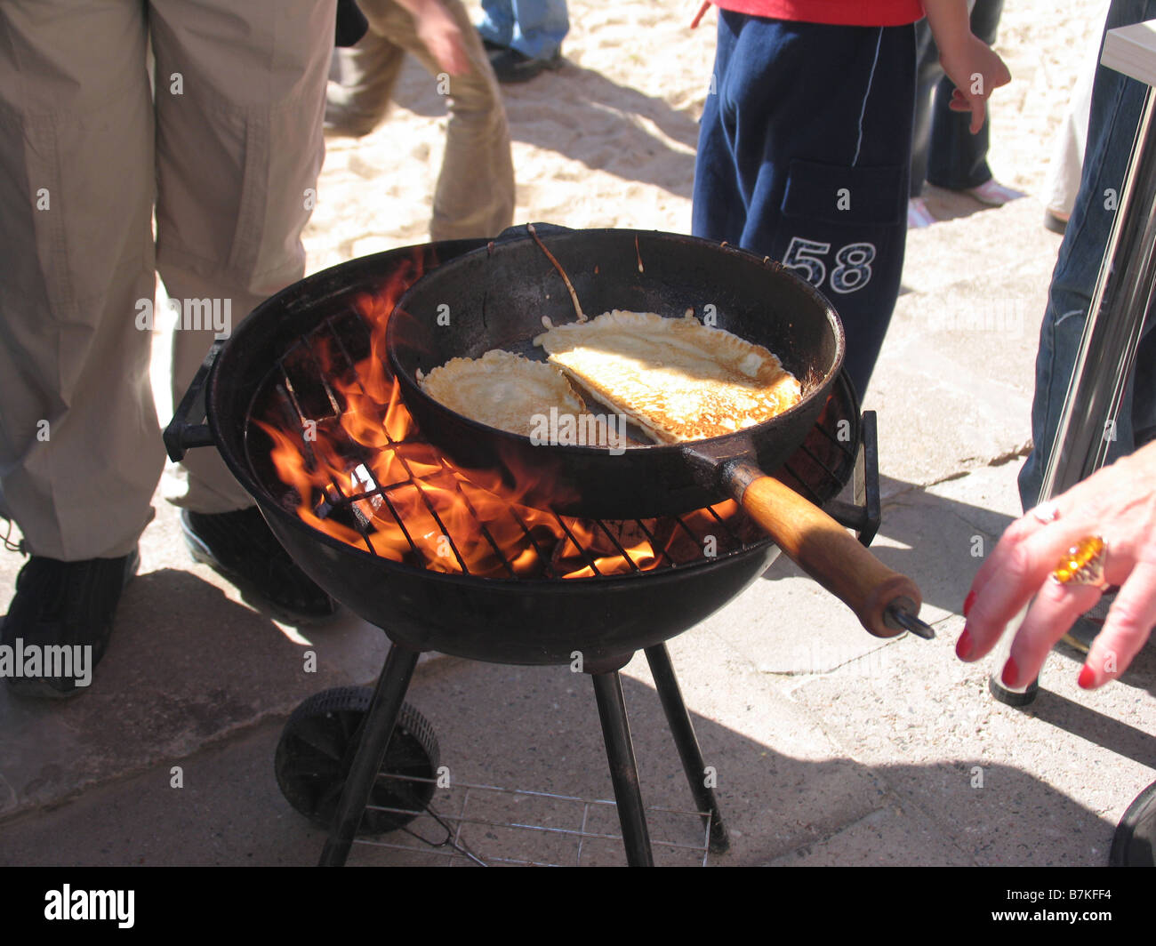 Crêpes à Tallinn, Estonie, Europe Banque D'Images