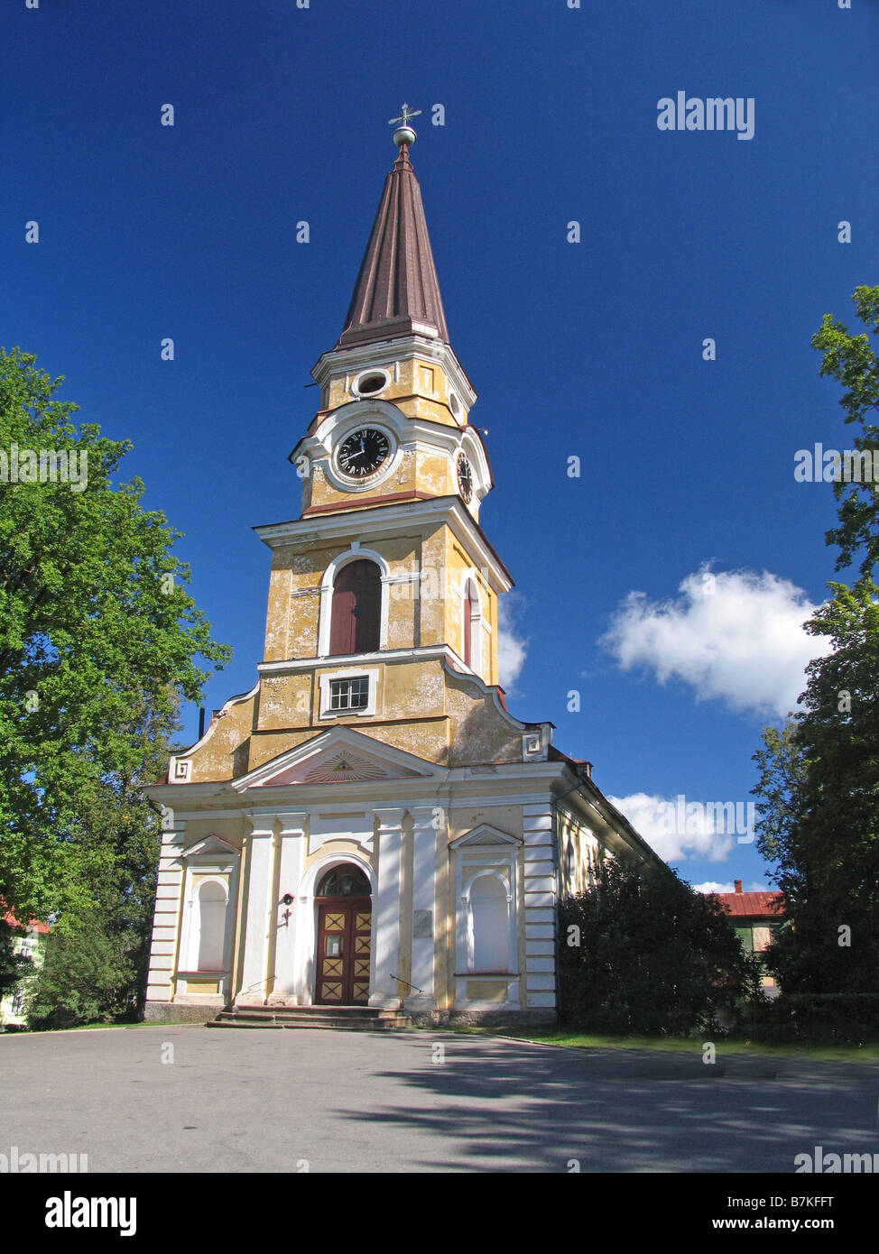 L'église Sainte Catherine à Võru, Estonie, Europe Banque D'Images