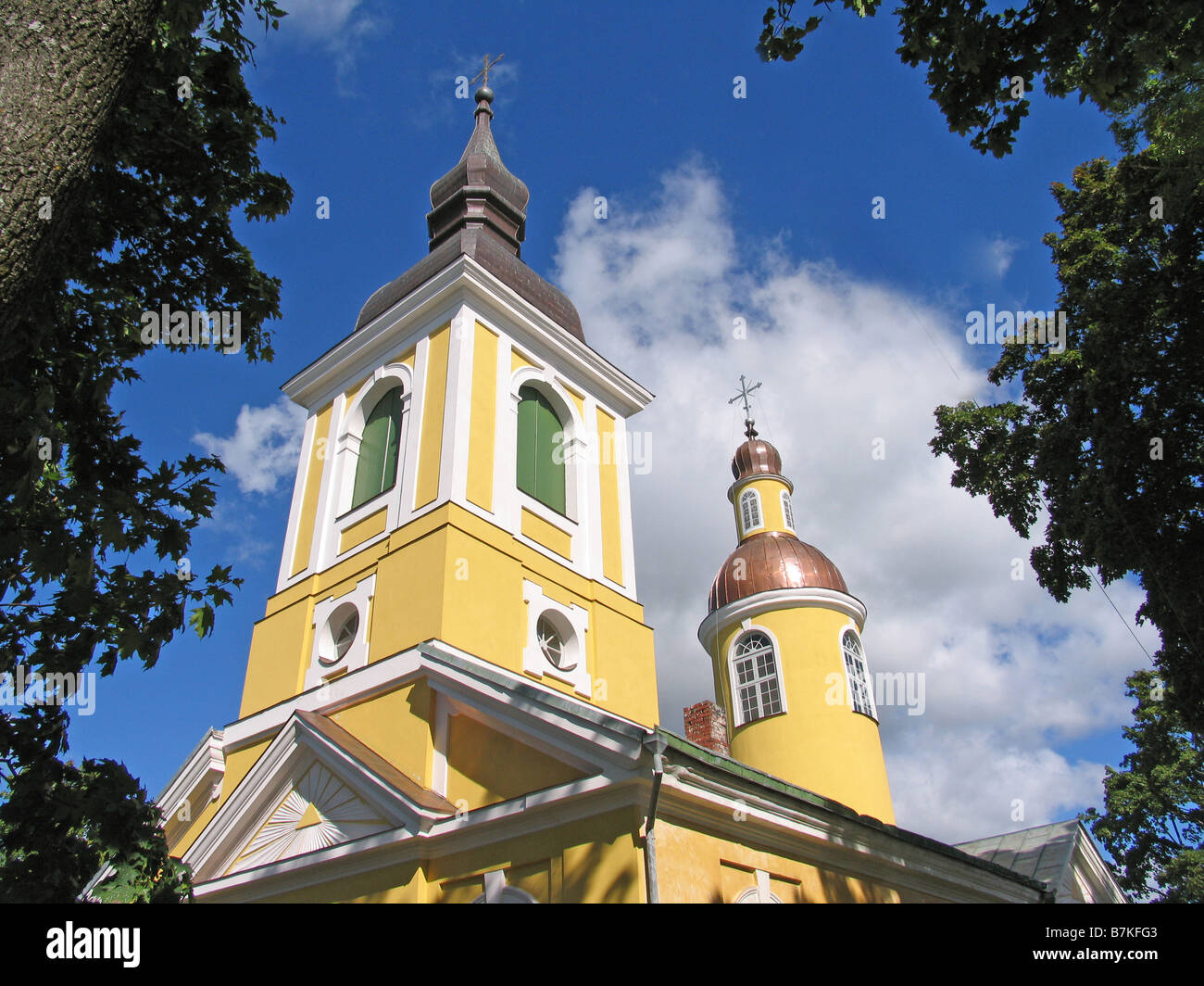 Église de Võru Estonie, Europe, Banque D'Images