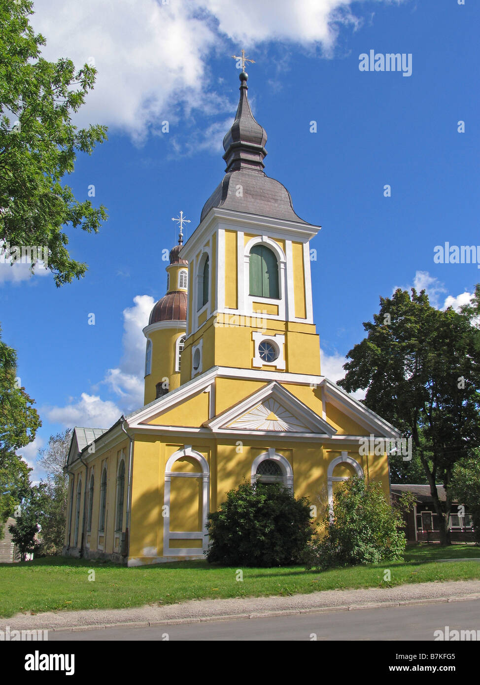 Église de Võru Estonie, Europe, Banque D'Images