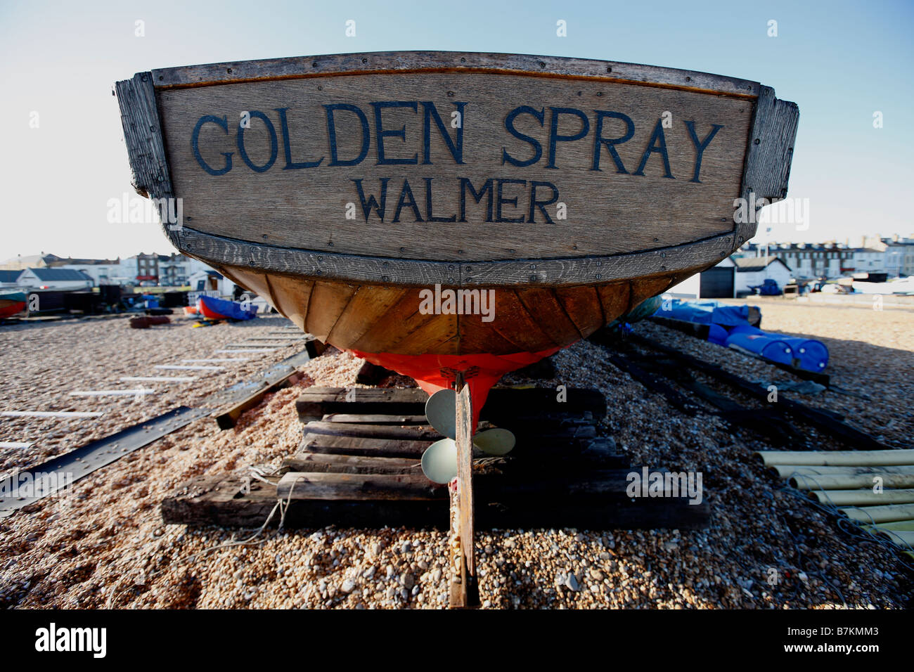 Bateau de pêche Walmer Banque D'Images