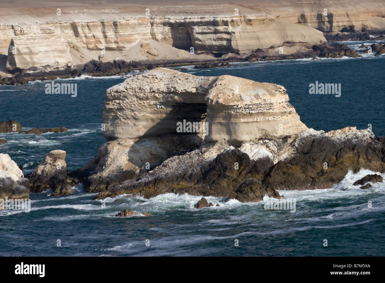 Antofagasta Chili la portada rock formation ocean Banque D'Images