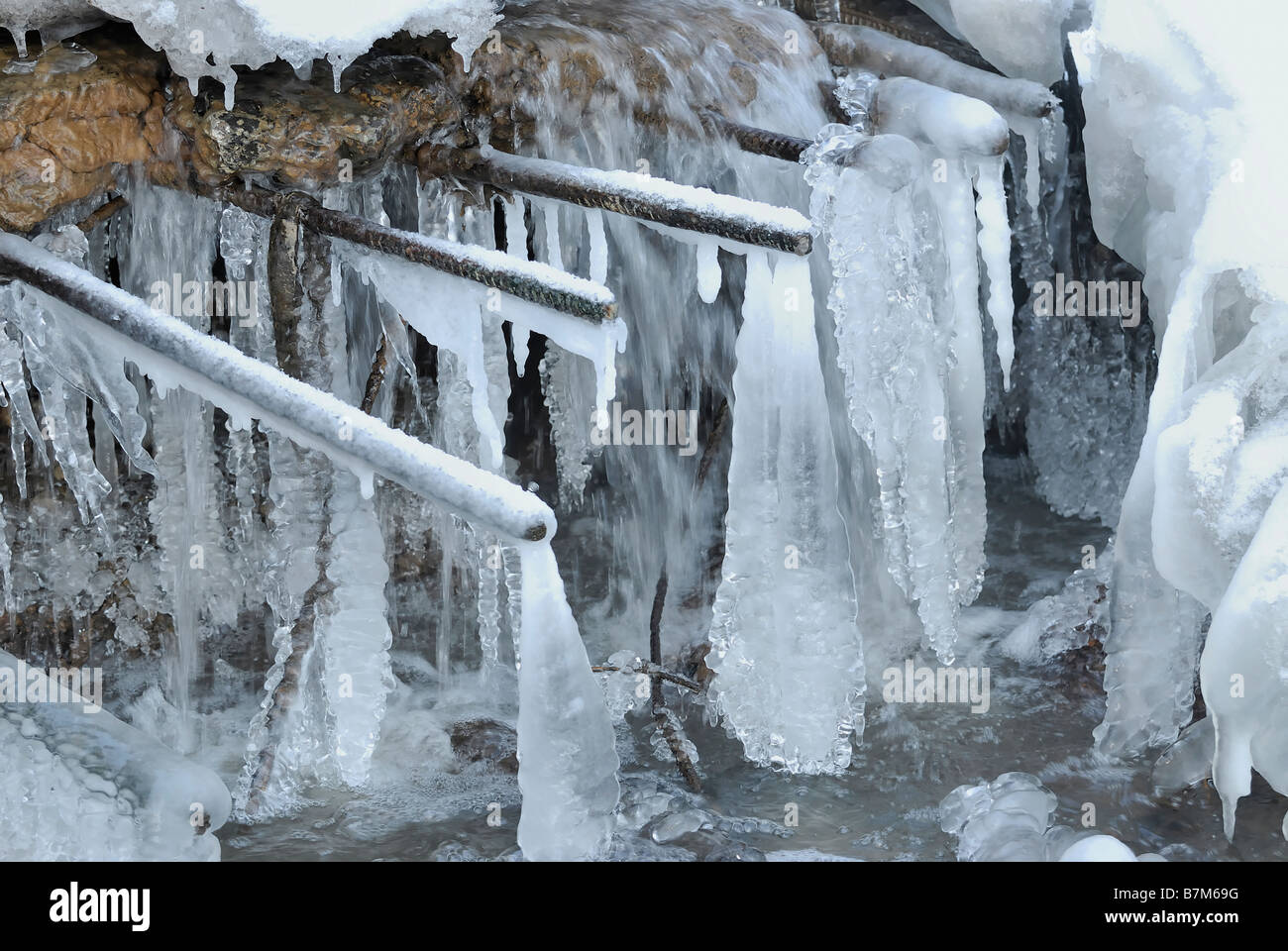 Écoulement glaciaire Banque D'Images