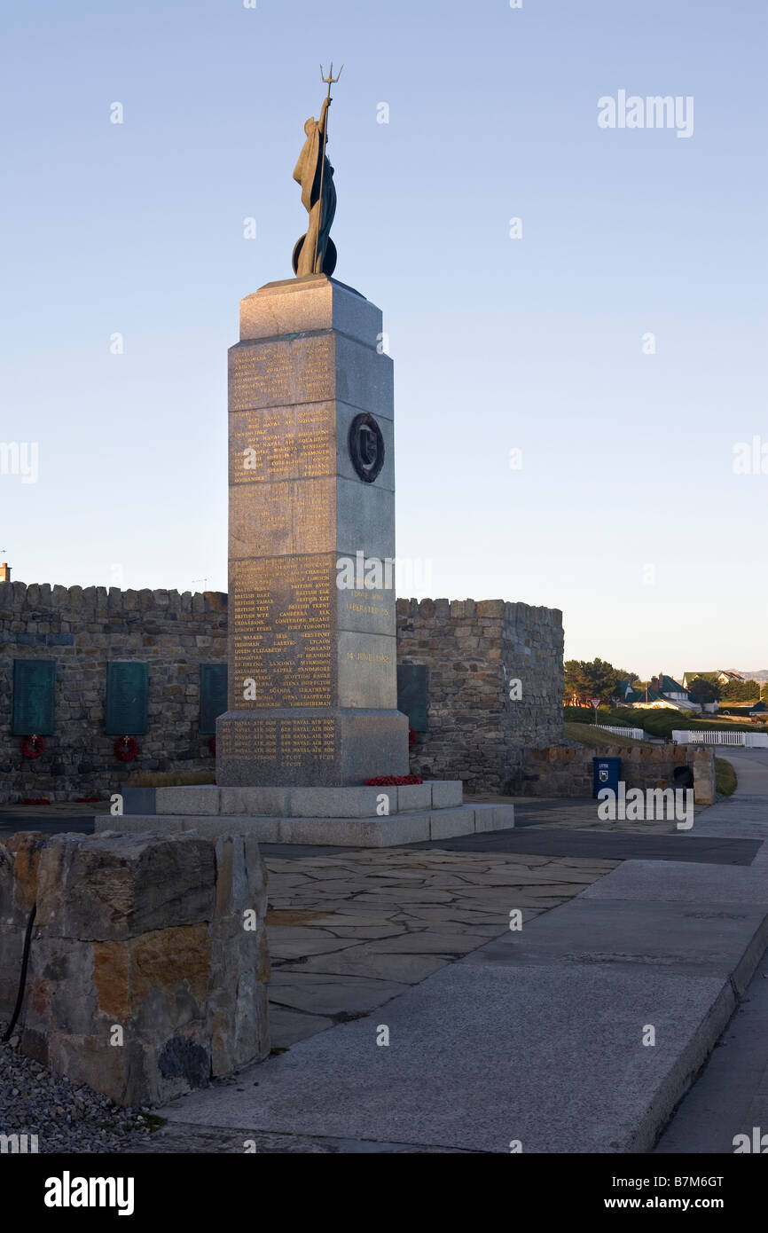 Mémorial de la guerre des Malouines, îles Falkland, Stanley Banque D'Images