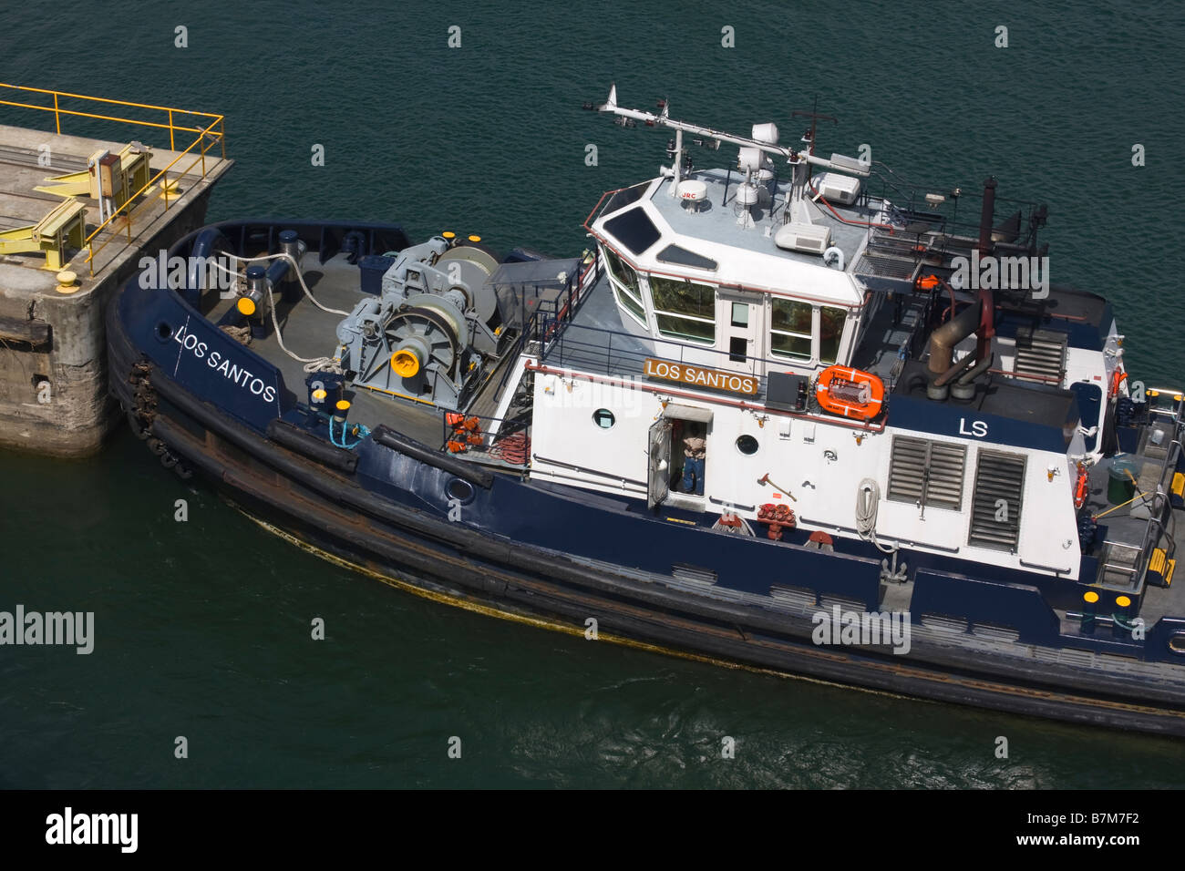 Tugboat Gatún à Canal de Panama Panama Amérique Centrale Banque D'Images
